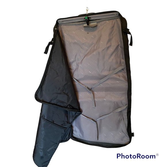 Jeep Bags Jeep Garment Bag Suit Dress Luggage Black Nylon Leather